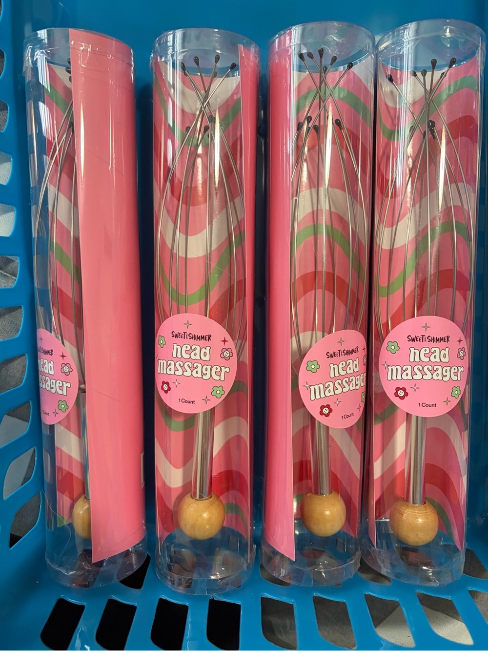 Ulta Beauty Pink & Green Head Massager 4 in total